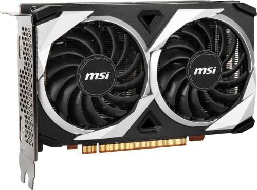 MSI Radeon RX 6500 XT MECH 2X 4G OC Gaming Grafikkarte - GPU 2685/2825 MHz, 4000MB DDR6 Speicher V508-003R Schwarz Radeon RX 6500 XT MECH 2X 4G OC Single Bild 6