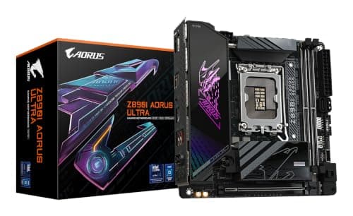 GIGABYTE Z890I AORUS Ultra Motherboard - Unterstützt Intel Core Ultra (Serie 2) CPUs, 8+1+2 Phasen VRM, bis zu 8800MHz DDR5 (OC), 1xPCIe 5.0 + 1xPCIe 4.0, Wi-Fi 7, 2.5GbE LAN, Thunderbolt 4 Bild 3
