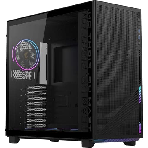 Aorus C400 Glas-Mittelturm-Gehäuse, Schwarz