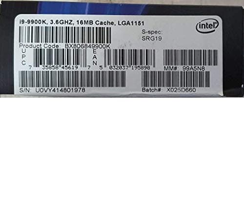 Intel Core i9-9900K 8X 3.6GHz Boxed i9-9900K Prozessor 5,00 GHz Bild 4