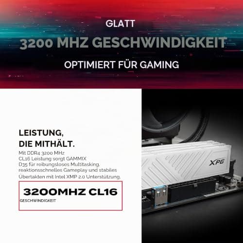 Adata AX4U320016G16A-DTBKD DDR4 16GB 32GB CL16 RAM-Speicher Bild 8
