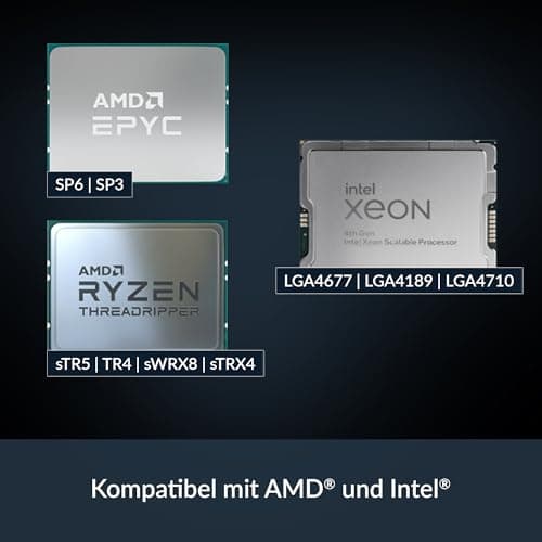 ARCTIC Freezer 4U-M (Rev. 2) - Server CPU Kühler für AMD: SP6, sTR5, SP3, TR4, sTRX4, sWRX8 und Intel: LGA4189, LGA4710, LGA4677, 4U & UP, 2 x 120 mm Lüfter, 400–2300 rpm, Rack Fan Bild 6