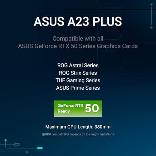 ASUS A23 Plus TG ARGB Black microATX PC Gehäuse (vorinstallierte ARGB-Lüfter, Mesh Frontpanel, kompatibel mit Mainboards mit versteckten Anschlüssen, 360-mm-Radiatoren, 380-mm-Grafikkarten, schwarz) Bild 4