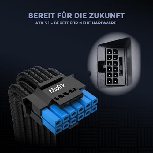 Lian Li RB 650W PC-Netzteil - Schwarz | 80 Plus Bronze, teilmodular, ATX 3.1, leiser 135-mm-Lüfter, effiziente Stromversorgung für Office & Gaming PCs Bild 6