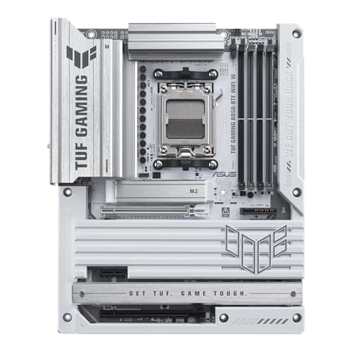 ASUS TUF Gaming B850-BTF WiFi W AMD B850 ATX Motherboard, verstecktes Stecker-Design, 14 + 2 + 1 80 A DrMOS Leistungsstufen, DDR5, PCIe 5.0 Ready, 3X M.2, Wi-Fi 7, 2,5 GB LAN, DP, HDMI™, USB 20 Gbit/s Bild 4
