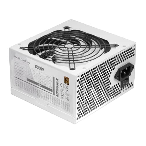 Mars Gaming MPIII850, PC-Netzteil ATX 850W, 5 Jahre Garantie, 85% Effizienz, Digitales APFC-System, 120mm FDB-Lüfter mit AI-RPM, DC-DC- und SMD-Technologien, Extra Lange Flachkabel, Weiß MPIII850W Bild 3