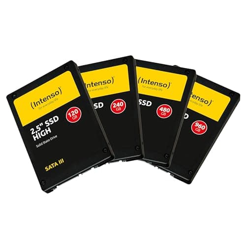 Intenso Interne 2,5" SSD SATA III High, 240 GB, 520 MB/Sekunden, Schwarz, Festkörper-Laufwerk 240GB Sata 2,5" High Bild 4