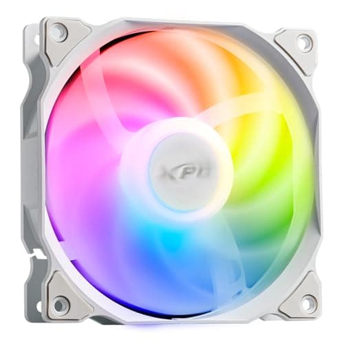 XPG Vento 120 ARGB Gehäuselüfter – 120mm, 45,3 CFM, 1200 RPM, 9 adressierbare RGB-LEDs, Rifle Bearing, 3-Pin, leise 23 dBA, kompatibel mit ASUS Aura Sync, MSI Mystic Light, Gigabyte RGB Fusion Bild 4