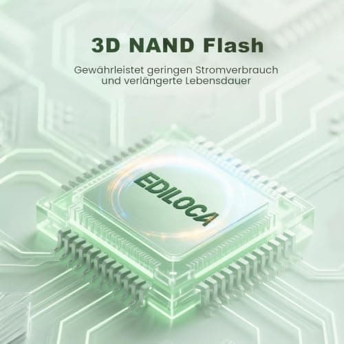 Ediloca EN680E 1TB Interne SSD PCIe Gen3, NVMe M.2 2280, SLC-Cache, 2150 MB/s Lesen, 1800 MB/s Schreiben, Internes Solid State Drive, kompatibel mit Desktops und Laptops Bild 6