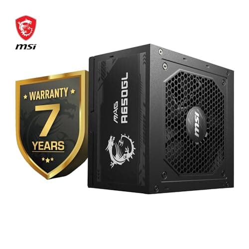 MSI MAG A650GL Netzteil, 650W, 80 Plus Gold, vollmodular, 120mm FDB Lüfter mit dynamischen Kugellager, Full-Bridge LLC, Schwarze Flachkabel - 7 Jahre Garantie Bild 4