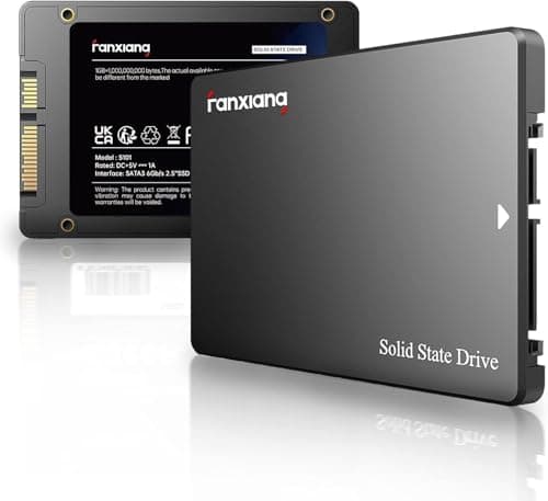 fanxiang S101 2TB SATA III 2,5-Zoll SSD Interne Festplatte, 550MB/s Lesen, 500MB/s Schreiben, SLC-Cache & 3D TLC NAND, für Laptops, Desktop-PCs und Spielkonsolen, Schwarz 2 TB S101 Bild 2