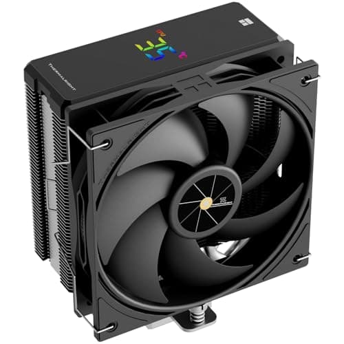 TR-Assassin X 120R Digital Black CPU Cooler Air mit 4X6mm Wärmeleitpaste, digitalem Display-Oberteil, PWM-Lüfter-Wärmekörper-Prozessorkühler, 151mm hoch AX120R D BLACK Bild 2