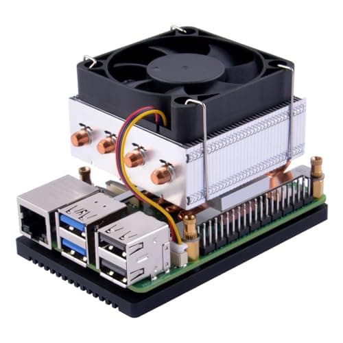 GeeekPi Low-Profile Plus CPU Kühler für Raspberry Pi 5, Pi 5 Aluminium Active Cooler mit Kühllüfter für Raspberry Pi 5 4GB/8GB/16GB Low-Profile Plus CPU Cooler Bild 4