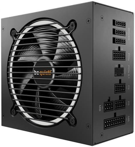 be quiet! Pure Power 12 M 650W, ATX 3.1 und PCIe 5.1 kompatibel, 80 Plus Gold, moduleres Netzteil, 12V-2x6-Kabel inkludiert, 120mm be quiet! Lüfter, BN342
