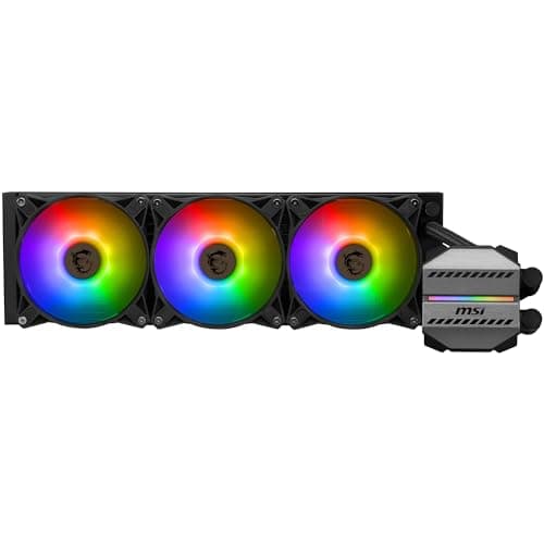 MSI MAG CORELIQUID M360 AIO CPU 12-Wege Split-Flow-Wasserkühlung, verdampfungssichere Schläuche, unterstützt aktuelle Sockel wie AM5 und 1700