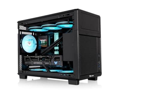 Thermaltake TR200 Black | Micro ATX PC-Gehäuse | Vorinstallierter 120 mm Lüfter | 360 mm AIO Support | LCD Kit kompatibel | Funktionelle Frontblende Schwarz TR200 Bild 8