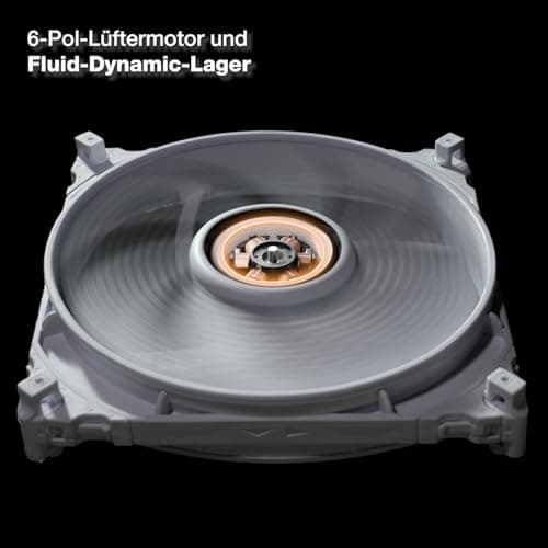 be quiet! Silent Wings 4 140mm PWM high-speed White Lüfter, optimierte Lüfterblätter, außergewöhnlich hohe Performance, maximaler Luftdruck, sehr leise, 6-Pol-Lüftermotor, Fluid-Dynamic-Lager, BL117 Bild 6