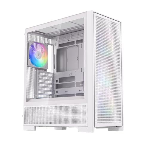 Air 2000 A-RGB White Midi Tower PC-Gehäuse, Glas-Seitenfenster, 7 RGB-Lüfter, extremer Airflow, ASUS BTF & MSI Project Zero, PWM / 3- & 4-Pin, 420mm Radiator, E-ATX, ATX/mATX/ITX, USB-C Weiß AIR 2000 Bild 6