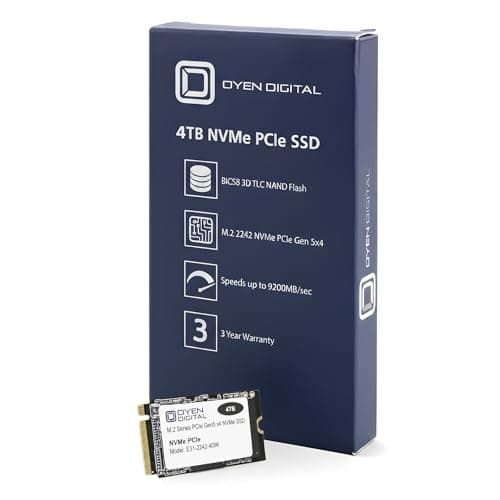 Oyen Digital 4TB M.2 2242 NVMe PCIe Gen5 3D TLC SSD Bild 8