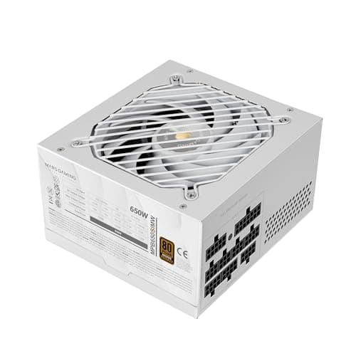 Mars Gaming MPB650SIM, Vollmodulares ATX 650W Netzteil, 7 Jahre Garantie, 80Plus Bronze 230V EU, SI 120mm Lüfter, AI2-RPM Technologie, DC-DC und SMD, Japanische Kondensatoren 105 °C, Weiß