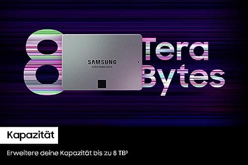 Samsung 870 QVO SATA III 2,5 Zoll SSD, 2 TB, 560 MB/s Lesen, 530 MB/s Schreiben, Interne SSD, schnelle Festplatte als Ersatz für HDD, MZ-77Q2T0BW 2 TB SSD Bild 6