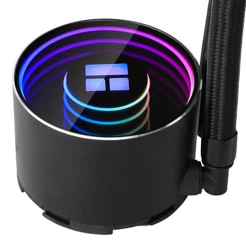 Thermalright TR Frozen Notte 360 Schwarz ARGB V2 Wasser CPU Kühler,3 PWM Lüfter mit 2000 U/min Geschwindigkeit,Intel LGA 1851/115X/1200/2011,Geeignet für AM4/AM5, Computer CPU Liquid Kühlkörper Bild 4