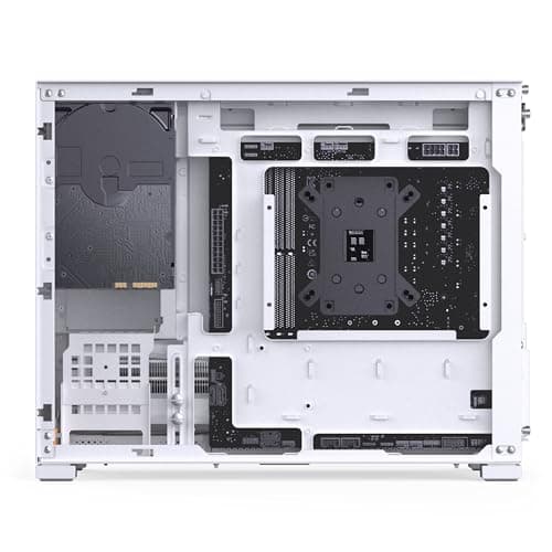 Jonsbo D32 PRO PC-Gehäuse Weiß – Kompaktes mATX-Case mit Back-Connect-Support, Tempered Glass, Staubfiltern & High-End-Kühlung Weiß Tempered Glass Bild 4