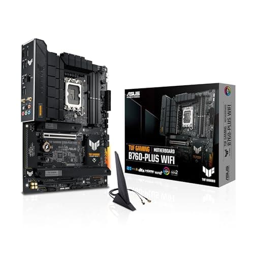 ASUS TUF GAMING B760-PLUS WIFI Motherboard ATX LGA1700-Sockel B760 Chipsatz USB 3.2 Gen 1 2 USB-C Gen2 2x2 2.5 Gigabit LAN Wi-Fi 6 Bluetooth Onboard-Grafik CPU erforderlich HD Audio 8-Kanal Bild 2