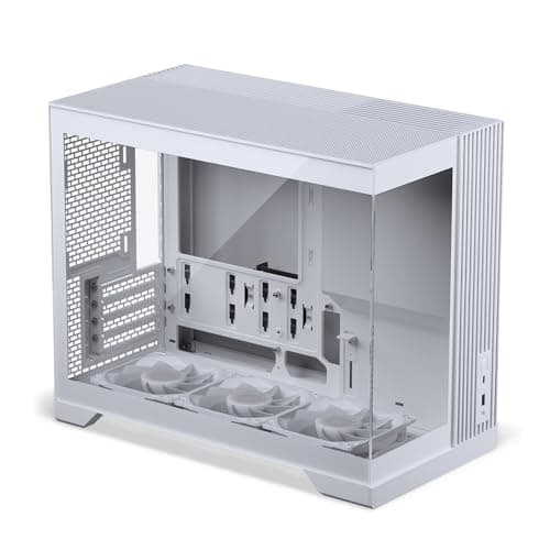 Phanteks XT V3 Mini-Tower PC-Gehäuse Weiß – Kompaktes Micro-ATX Case mit Tempered Glass, Unterstützung für 360mm Radiator & 430mm Grafikkarten – mit 3X 120mm RGB Lüftern Bild 2
