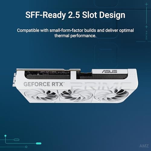ASUS Prime GeForce RTX 5070 White OC Edition 12GB GDDR7 Gaming Grafikkarte (NVIDIA DLSS 4, 2,5-Slot Design, SSF, PCIe 5.0, 3X DisplayPort 2.1b, 1x HDMI 2.1b, weiß, PRIME-RTX5070-O12G-WHITE) Bild 4