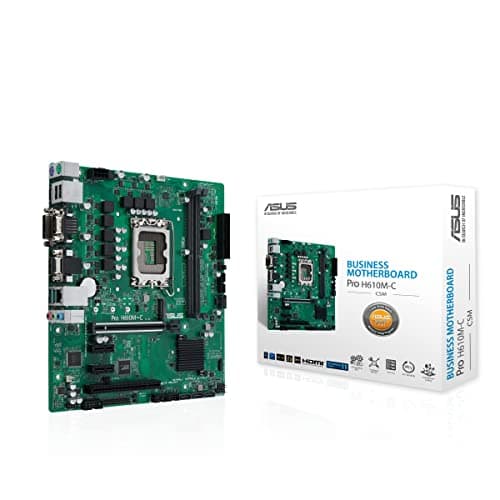 ASUS Prime H610M-C-CSM Business-Mainboard Sockel Intel LGA 1700 (Intel H610, mATX, DDR4 Speicher, PCIe 4.0, 2X M.2, COM Header, RGB Header) M-C-CSM Pro H610 Bild 2
