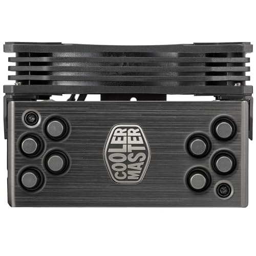 Cooler Master Hyper 212 RGB Black Edition CPU Kühler mit LGA1700 Halterung, 4 Direktkontakt-Heatpipes mit Lamellen, SF120R RGB-Lüfter, Prozessorlüfter mit optionaler Push-Pull-Lüfterkonfiguration Bild 8
