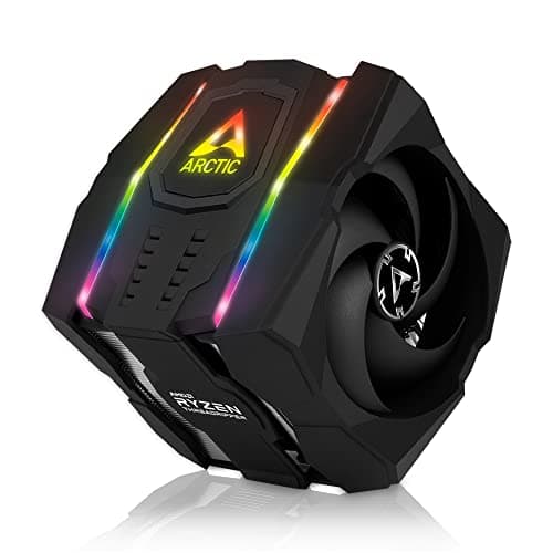 ARCTIC Freezer 50 TR - Dual Tower CPU Kühler für AMD Ryzen Threadripper SP3, sTR4 mit A-RGB, 120 mm/140 mm PWM P-Lüfter, 200–1800 u. 200–1700 RPM, Optimale Luftzirkulation - Schwarz Bild 2