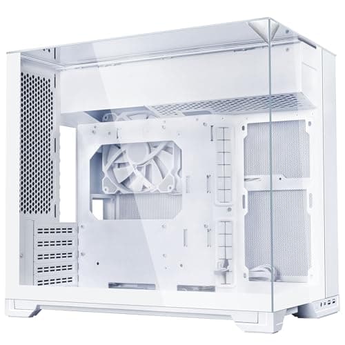 Lian Li O11 Vision-M PC-Gehäuse Weiß | Dual-Chamber Midi-Tower mit 3-seitigem Tempered Glass für Micro-ATX und Mini-ITX Bild 2