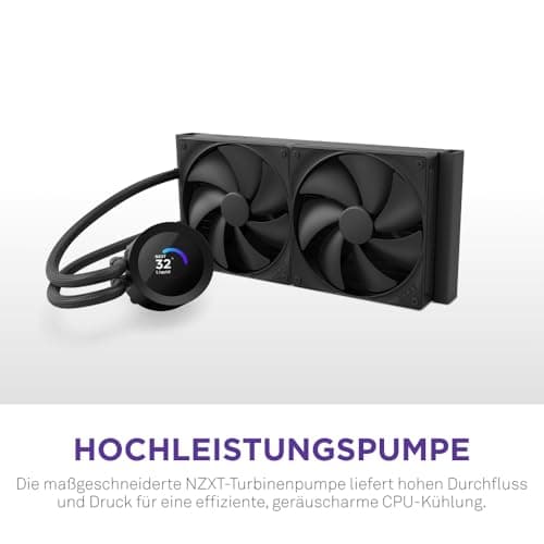 NZXT Kraken Plus 240 – AIO CPU-Flüssigkeitskühler – Anpassbares LCD-Display – Hochleistungs-Lüfter – Kompatibel mit Intel® & AMD® Sockel – Schwarz Bild 6