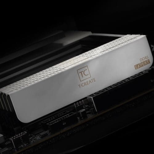 TEAMGROUP T-Create Expert Overclocking 10L DDR5 64GB Kit (2x 32GB) 6000MHz (PC5-48000) CL38-46-46-76 Intel XMP 3.0 & AMD Expo kompatibles Desktop-Speichermodul Ram Weiß - CTCWD564G6000HC38JDC01 Bild 8
