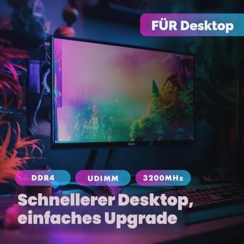 LinkMore 32GB Kit (2 x 16GB) DDR4 3200MHz LODIMM (PC4-25600) CL22 1,2V Desktop Speichermodul 32GB Kit (2 x 16GB) Desktop 3200Mhz Desktop 3200 MHz Bild 4