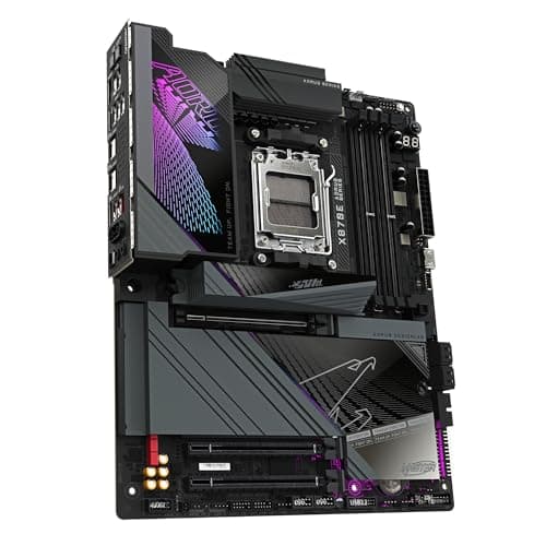 GIGABYTE X870E AORUS Master-Mainboard - Unterstützt AMD Ryzen 9000 CPUs, 16+2+2 Phasen Digital-VRM, bis zu 8600MHz DDR5 (OC), 3xPCIe 5.0, Wi-Fi 7, 5GbE LAN, USB 4 Bild 6