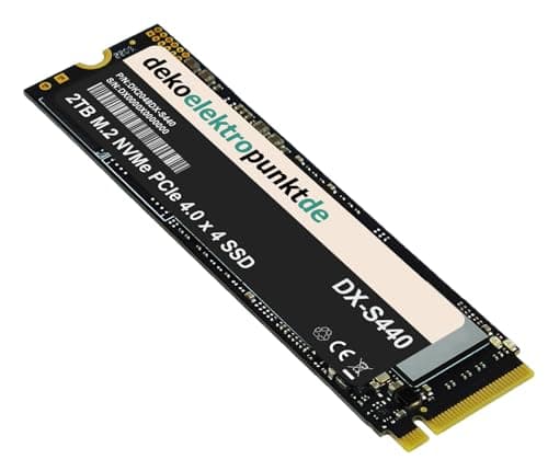 2TB M.2 NVMe Gen4 SSD Festplatte passend für NZXT N7 B650E Matte White Mainboard, Alternatives Ersatzteil 2280 PCIe 4.0 x 4 2TB - PCIe 4.0 x4 Bild 4
