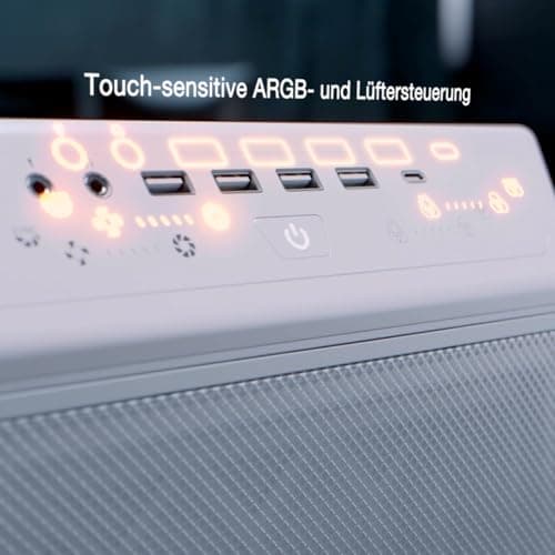 be quiet! Dark Base Pro 901 White PC-Gehäuse maximaler Airflow, 3X Silent Wings 4 PWM Lüfter, nahezu unhörbarer Betrieb, Touch-sensitives I/O-Panel invertiertes Layout möglich ARGB-Beleuchtung Bild 7