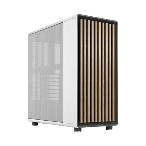 Fractal Design North Chalk White Mid-Tower Gehäuse mit Eichenholz
