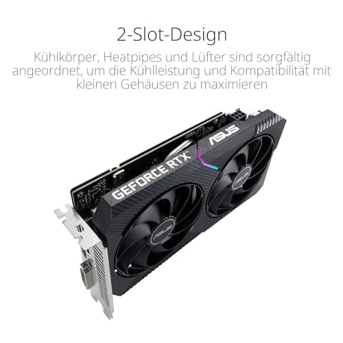 ASUS Dual GeForce RTX 3050 V2 OC Edition 8GB GDDR6 Gaming Grafikkarte (Nvidia RTX3050 V2, PCIe 4.0, HDMI 2.1, DisplayPort 1.4a, DUAL-RTX3050-O8G-V2) Bild 6