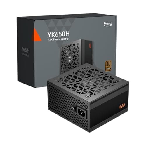 PCCOOLER CPS YK650H, ATX 650W Netzteil - 80 Plus Bronze Zertifizierung - Geringes Geräusch - Flach geprägtes Kabel - Nicht modular Bild 2