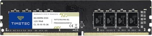 Timetec 8 GB DDR4 2133 MHz (PC4-2133P) PC4-17000 UDIMM Desktop-RAM – Non-ECC Unbuffered, 288-Pin, 1,2 V, CL15 DIMM-Speichermodul Bild 4