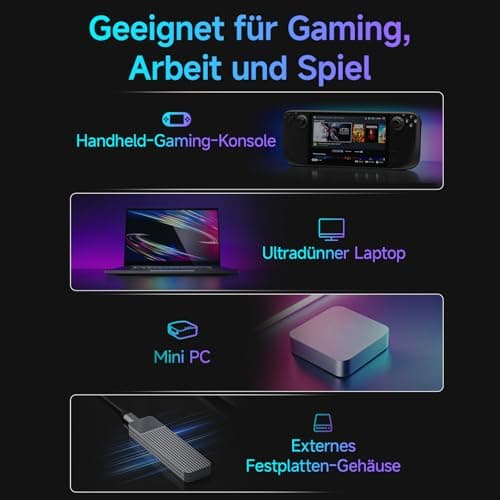 fanxiang S630 SSD 1TB M.2 2230 NVMe PCIe Gen4 Interne SSD Bis zu 5000 MB/s, kompatibel mit Steam Deck, Surface Pro 9 (Intel-Modell) und dünnen Laptops Bild 4