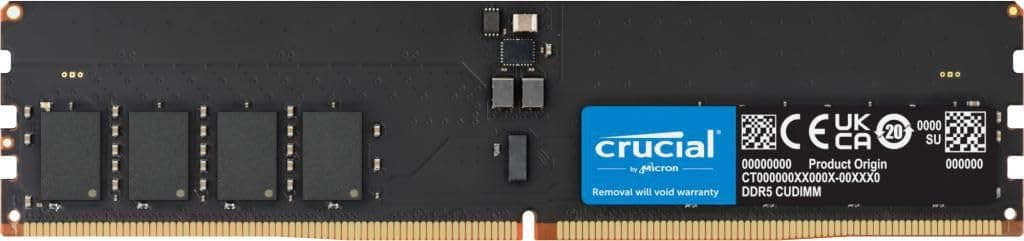 Crucial Memory Module 32 Gb 1 X 32 Gb Ddr5 6400 Mt/S, CT32G64C52CU5