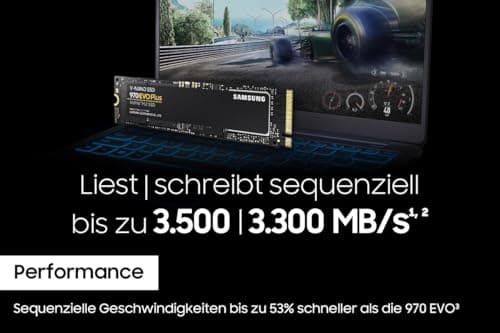Samsung 970 EVO Plus NVMe M.2 SSD, 2 TB, PCIe 3.0, 3.500 MB/s Lesen, 3.300 MB/s Schreiben, Interne SSD für Gaming und Grafikbearbeitung, MZ-V7S2T0BW Bild 6