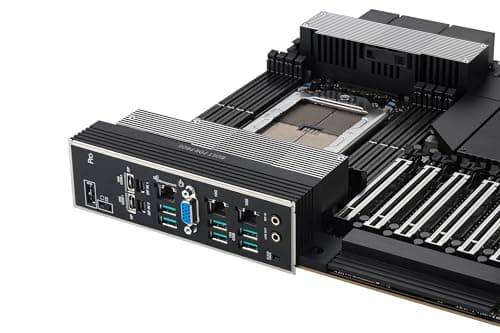 ASUS Pro WS WRX90E-SAGE SE EEB Workstation Mainboard Sockel sTR5 (7 PCIe 5.0 x16-Steckplätze, Multi-GPU-Unterstützung, 4 PCIe 5.0 M.2-Steckplätze, Dual 10 Gb LAN, PCIe Q-Release Slim), AMD sTR5 E-Sage SE Pro WRX90E Bild 8