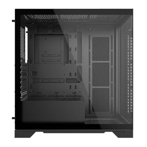 XPG Invader X säulenloses Mid-Tower-Gaming-Gehäuse aus gehärtetem Glas, Schwarz Farbe – INVADERXMTWOF-BKCWW Bild 6