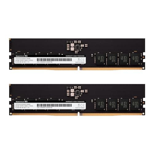 TEAMGROUP Elite DDR5 64GB Kit (2x32GB) 5600Mhz IC PC5-44800 CL46 Non-ECC Unbuffered UDIMM 288 Pin PC Computer Desktop Memory Module Ram Supports Intel & AMD TED564G5600C46DC01